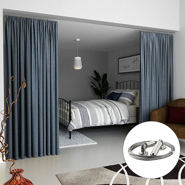 Komplet sæt til ophængning af gardinwire