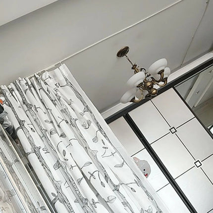 Bøjelig gardinskinne til skæve vinkler