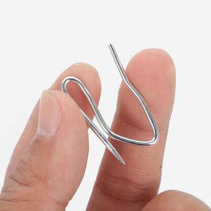 Gardinkroge i metal til rynkebånd