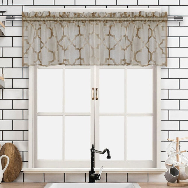 Kort cafégardin til køkkenvindue