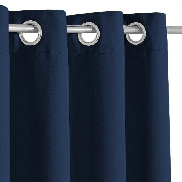 Mørkeblåt vandtæt gardin til haven