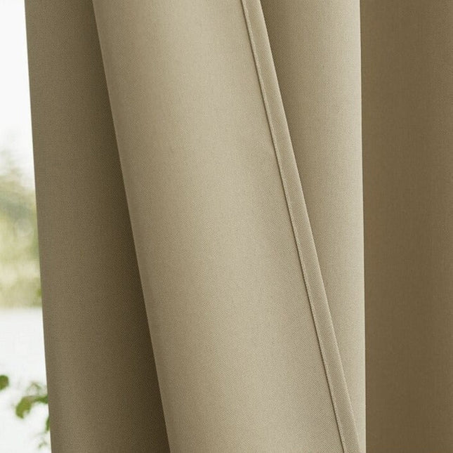 Udendørs gardin til terrasse med ringe