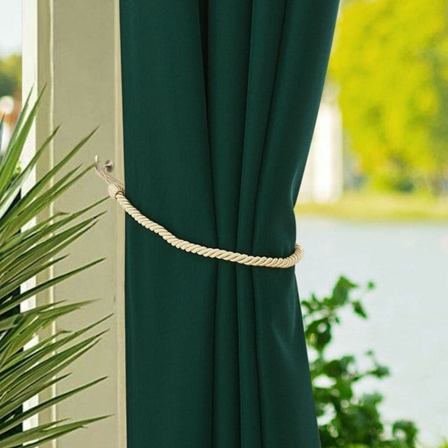 Udendørs gardin til terrasse med ringe
