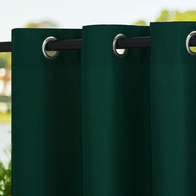 Udendørs gardin til terrasse med ringe