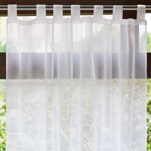 Vejrbestandigt udendørs gardin med øjer