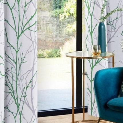 Udendørs gardin med moderne grenmønster