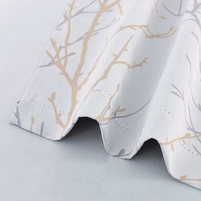 Udendørs gardin med moderne grenmønster