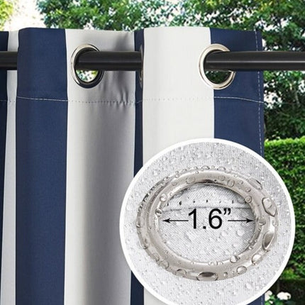 Bredstribet udendørs gardin til pergola