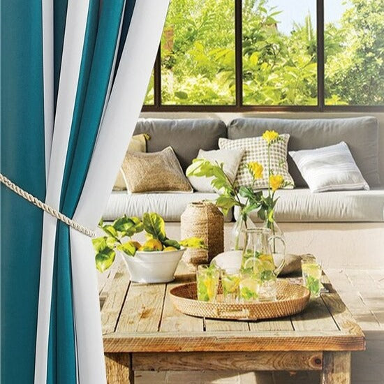 Bredstribet udendørs gardin til pergola