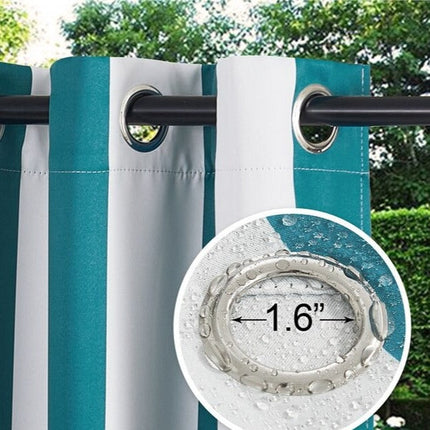 Bredstribet udendørs gardin til pergola