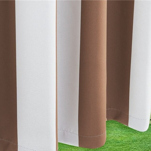 Bredstribet udendørs gardin til pergola