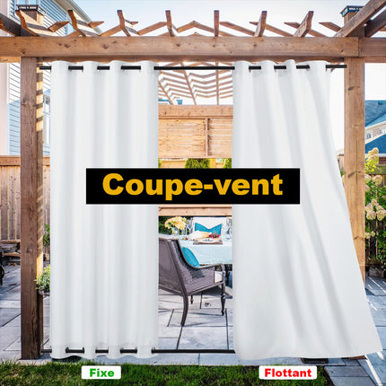 Orange havegardin til terrasse og pavillon