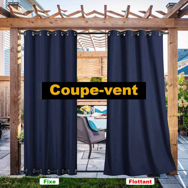 Orange havegardin til terrasse og pavillon