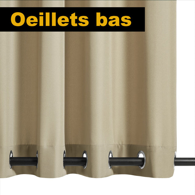 Orange havegardin til terrasse og pavillon