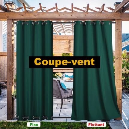 Orange havegardin til terrasse og pavillon