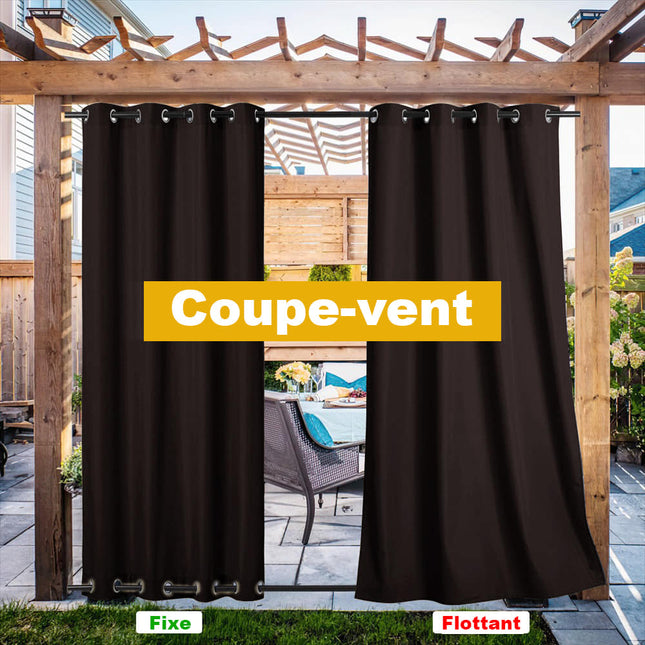 Udendørsgardin til privatliv på altanen