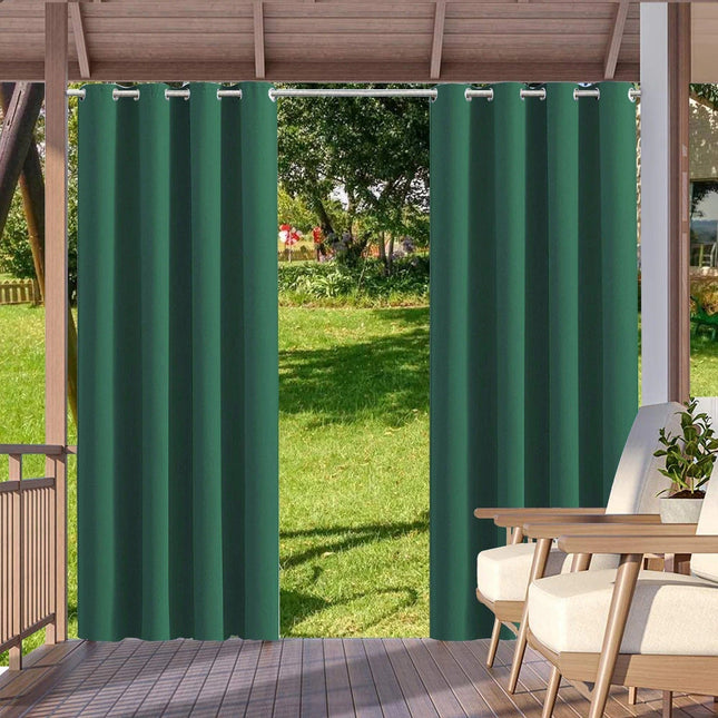 Vandtæt udendørs gardin med ringe