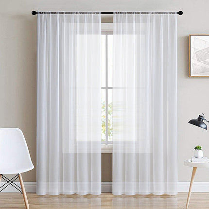 Enkelt og klassisk transparent gardin