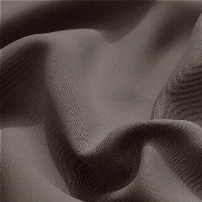 Vandtæt brunt udendørs gardin med øjer