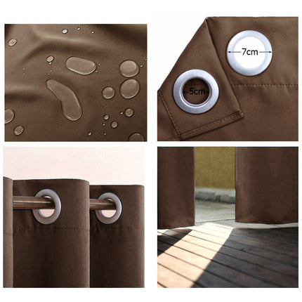 Slidstærkt udendørsgardin til afskærmning af terrasse