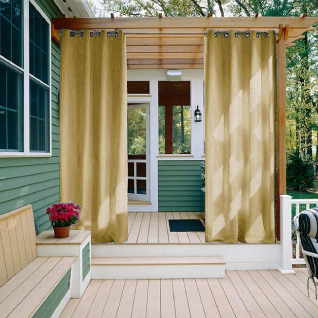 Kraftigt udendørs gardin til udestue