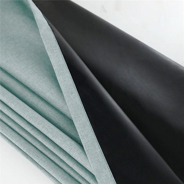 Blågrønt udendørs gardin til pavillon