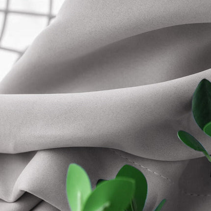 Gråt Inny mørklægningsgardin med øjer