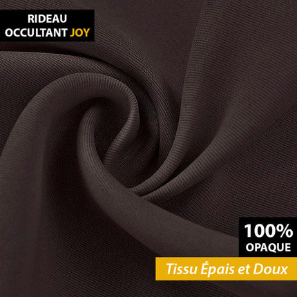 Mørklægningsgardin Joy i mørkebrun