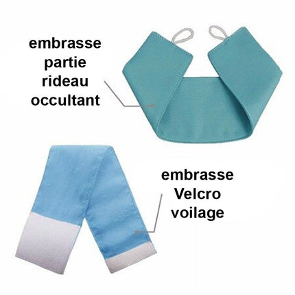 Lovelace dobbeltlags mørklægningsgardin