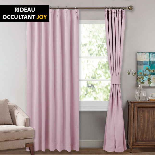Joy mørklægningsgardin i sart rosa
