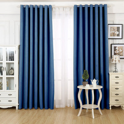 Moderne blåt gardin til stuen