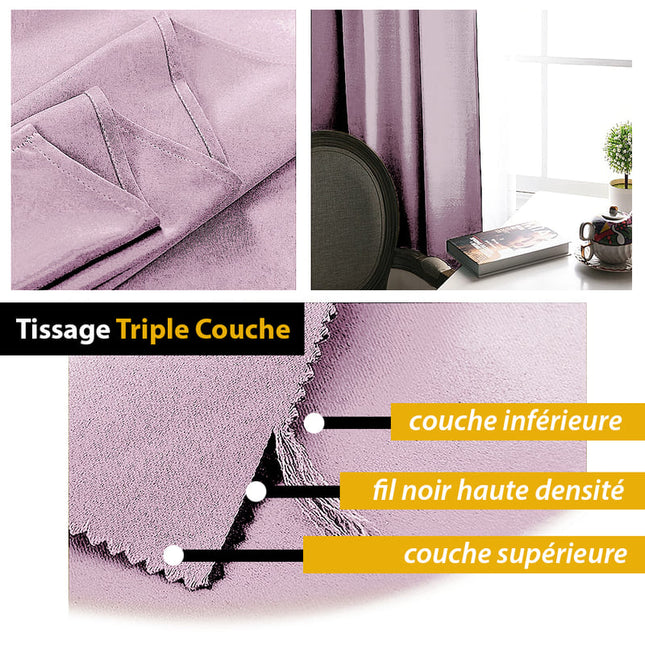 Joy mørklægningsgardin i sart rosa