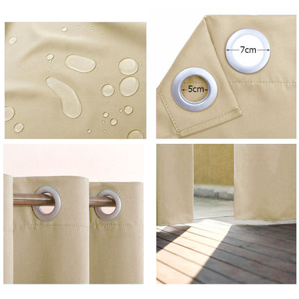 Vandafvisende udendørs gardin til terrasse