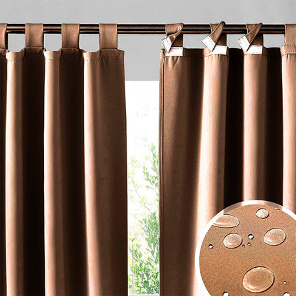 Vandafvisende udendørs gardin med stropper