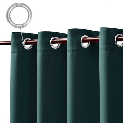 Vandafvisende udendørs gardin petrolgrøn