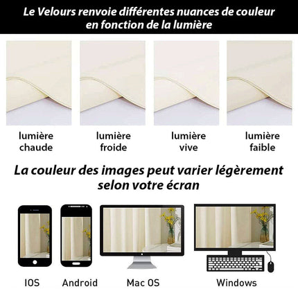 Isolerende luksusgardin i elfenben