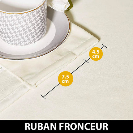 Isolerende luksusgardin i elfenben