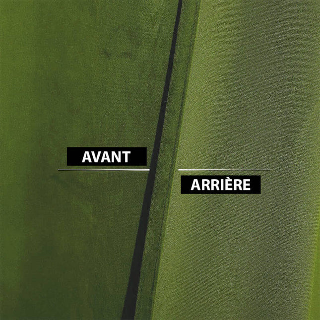 Limegrønt termogardin i luksus velour