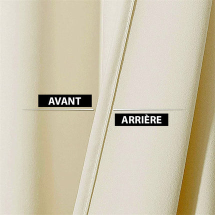 Isolerende luksusgardin i elfenben