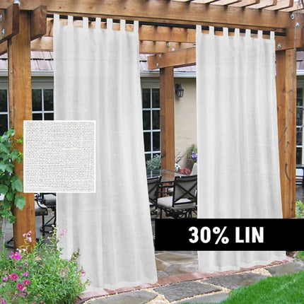 Udendørs gardin med hørlook