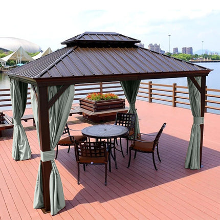 Vandtæt havegardin til overdækket terrasse