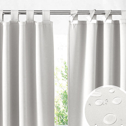 Havegardin med stropper til pergola