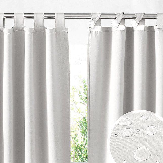 Havegardin med stropper til pergola