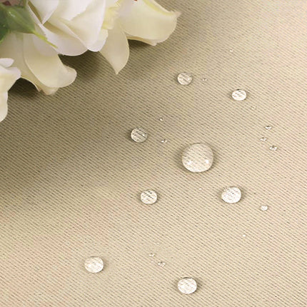 Vandafvisende beige gardin til udendørs brug