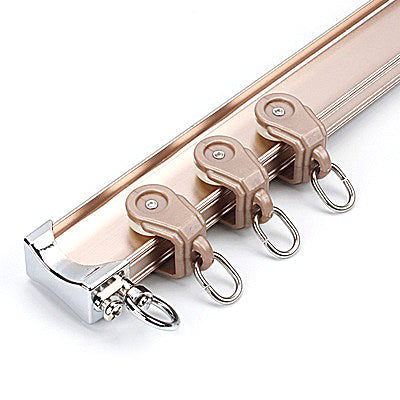 Gardinskinne til loftmontering med glidere