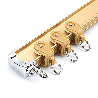 Gardinskinne til loftmontering med glidere