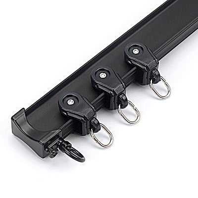 Gardinskinne til loftmontering med glidere